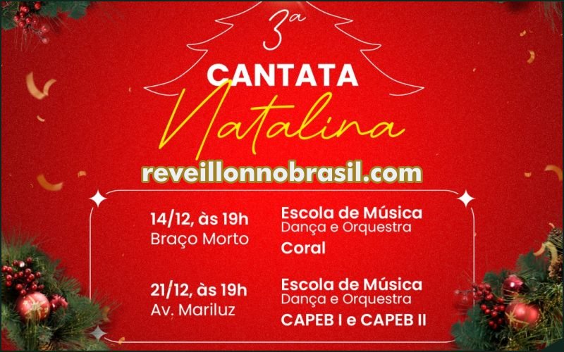 Natal 2024 em Imbé no litoral gaúcho : programação Cantata Natalina