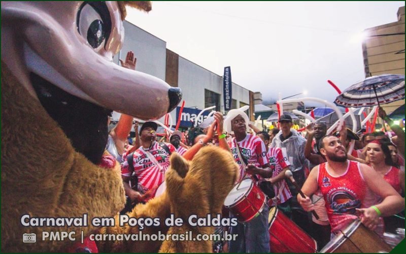 Programação do Carnaval de Rua 2025 em Poços de Caldas - Minas Gerais