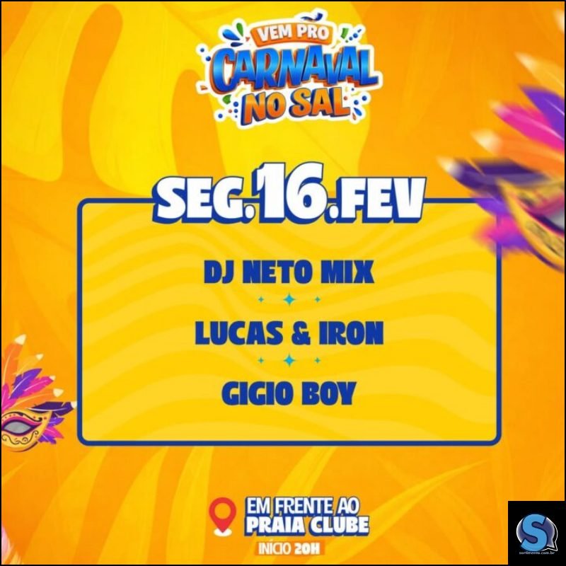 Carnaval 2026 de Salinas no Pará - Sortimentos Carnaval