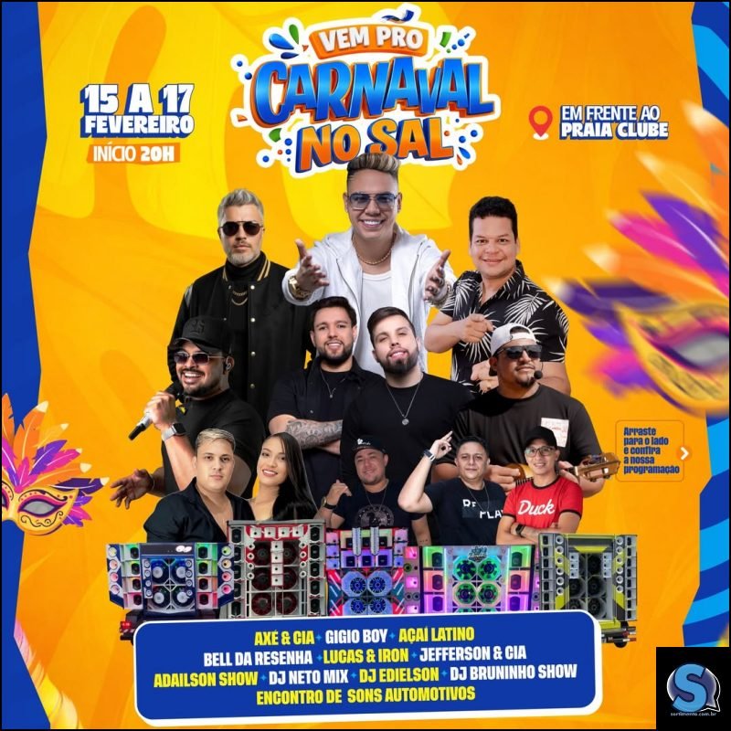 Carnaval 2026 de Salinas no Pará - Sortimentos Carnaval