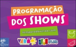 Programação verão em São João da Barra - Sortimentos Temporada de verão