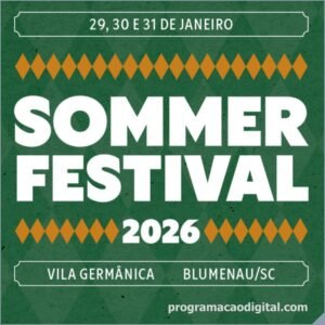 Sommer Festival 2026 em Blumenau - Sortimentos Festival de Verão 2026