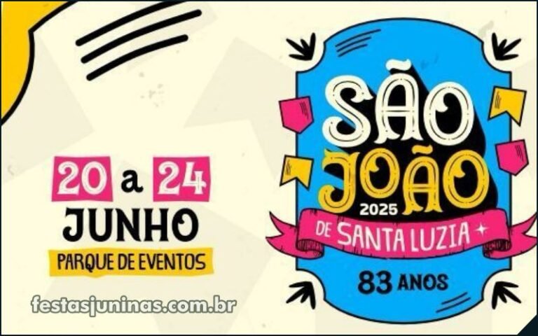 Programa&ccedil;&atilde;o Festa de S&atilde;o Jo&atilde;o 2025 em Santa Luzia na Para&iacute;ba ...
