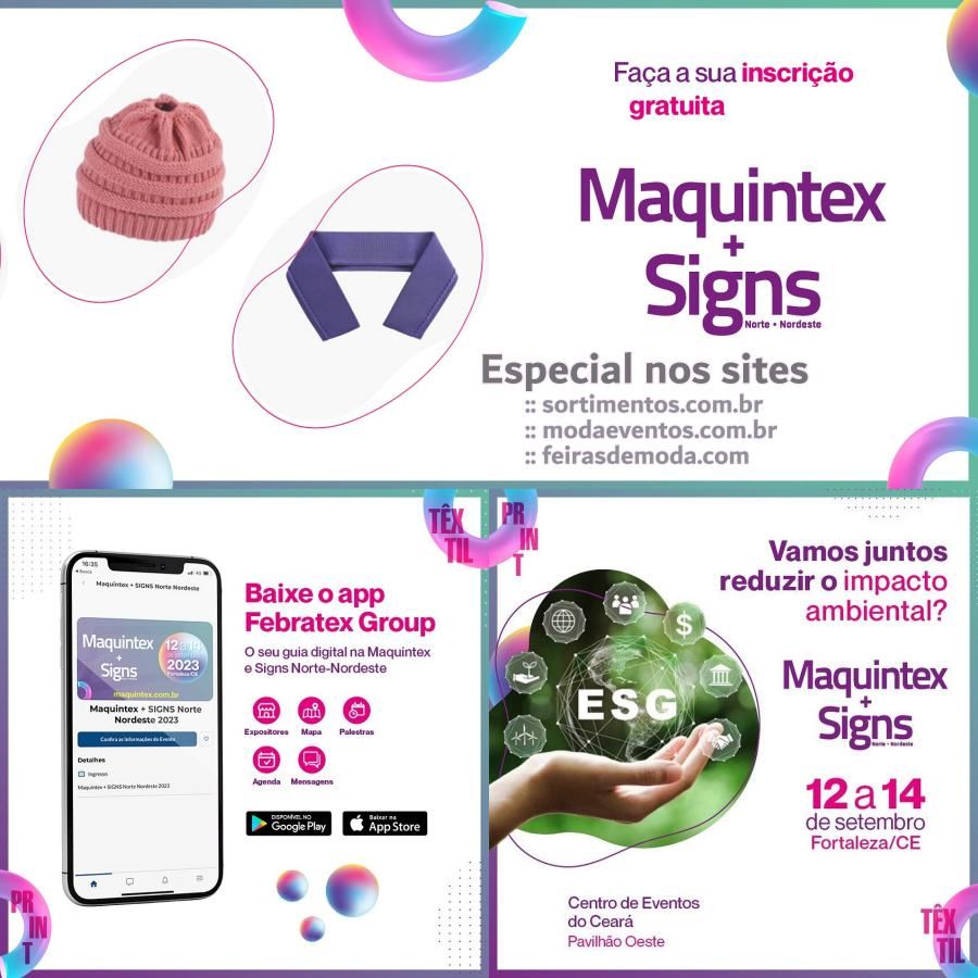 Feiras Maquintex e Signs Norte Nordeste - sortimentos.com.br