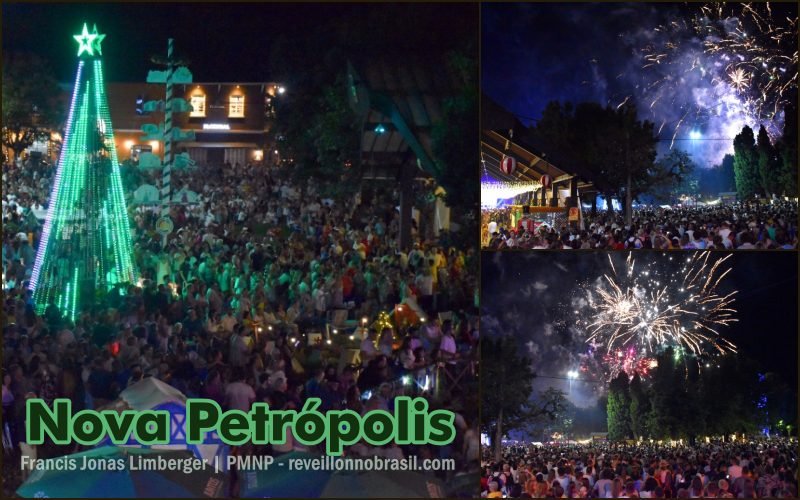 Nova Petrópolis Réveillon 2025 na Praça das Flores e Rua Coberta