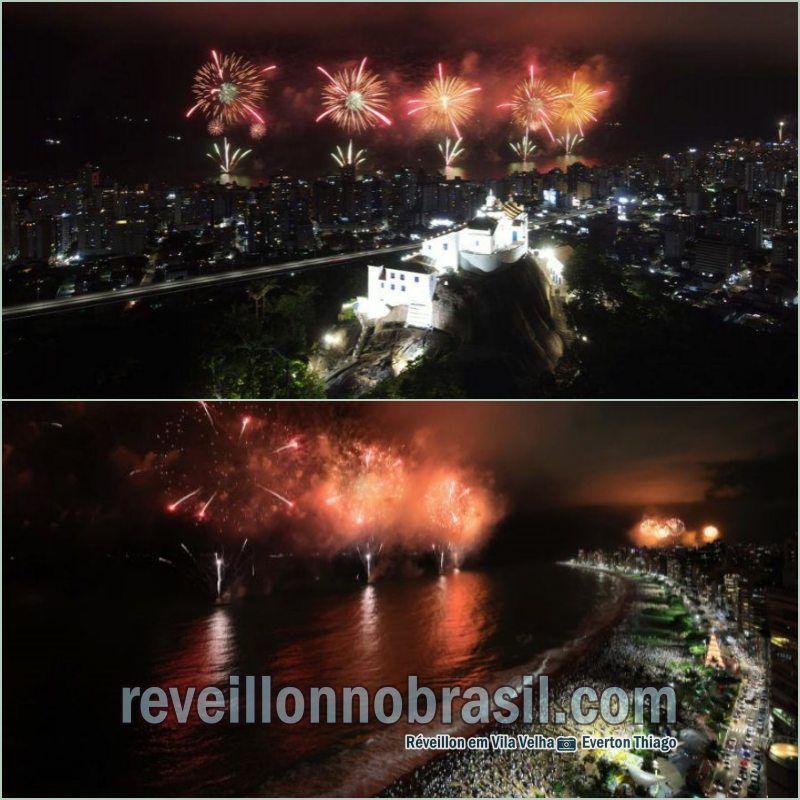 Vila Velha Réveillon 2024 no Espírito Santo : espetáculo piromusical com fogos de baixo ruído