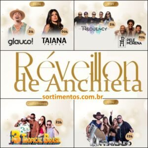 Anchieta Réveillon 2026 no litoral capixaba : shows e queima de fogos nas praias de Iriri, Castelhanos, Ubu e Praia Central - Sortimentos Réveillon 2026