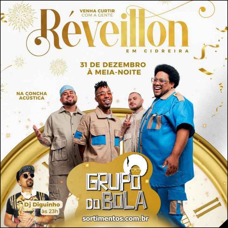 Cidreira Réveillon 2026 - programação Réveillon 2026 de Cidreira no litoral gaúcho - Sortimentos Virada de Ano