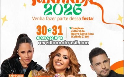 Programação Réveillon 2026 de Marabá : shows na virada de ano com Joelma, Michele Andrade e Zezé Di Camargo - Sortimentos Réveillon 2026
