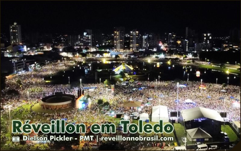 Toledo Réveillon 2026 : queima de fogos na virada de ano no Parque Ecológico Diva Paim Barth