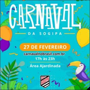 Carnaval da Sogipa 2026 em Porto Alegre : atrações banda Aquele Abraço e concurso de blocos