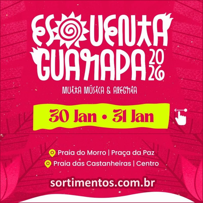 Verão em Guarapari no litoral do Espírito Santo : programação do Esquenta Guarapa 2026