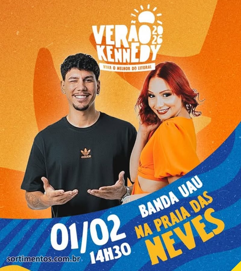 Verão 2026 em Presidente Kennedy : shows com Neon Zero27 e Álvaro Nobre