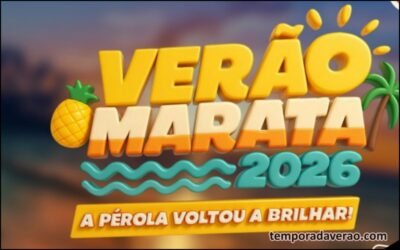 Marataízes Verão 2026 no litoral Capixaba : programação de shows e esportiva na Praia Central