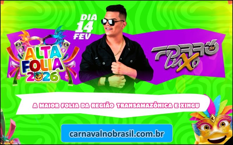 Altafolia 2026 : programação do Carnaval de Altamira no Pará - Carnaval no Brasil - carnavalnobrasil.com.br