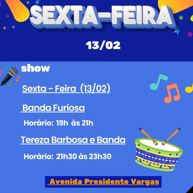 Programação Carnaval 2026 de Guaratinguetá em São Paulo