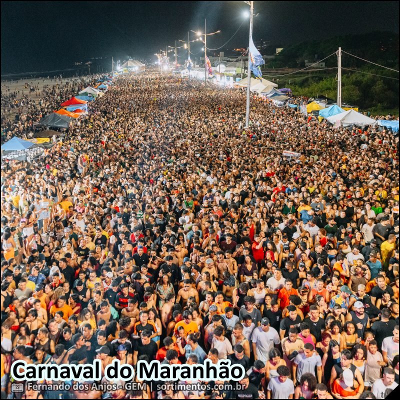 Programação do Carnaval do Maranhão 2026 no Circuito Vem Pro Mar, na Avenida Litorânea, em São Luís