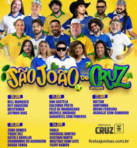 Programação São João de Cruz das Almas 2026 : Festa Junina na Bahia