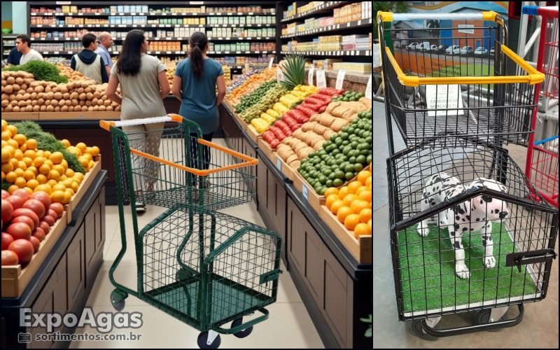 Carrinho de Mercado - Bento Carrinhos na ExpoAgas - sortimentos.com.br