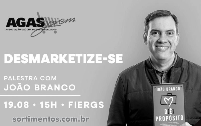 Palestra com João Branco - Programação AGAS Jovem na Expoagas 2025 - Sortimentos.com.br
