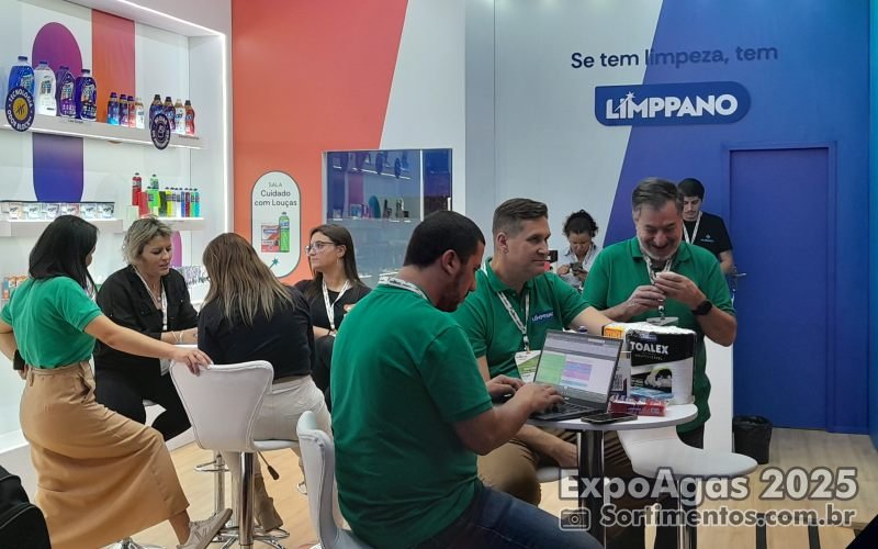 Limppano na ExpoAgas 2025 - feira supermercadista Sortimentos