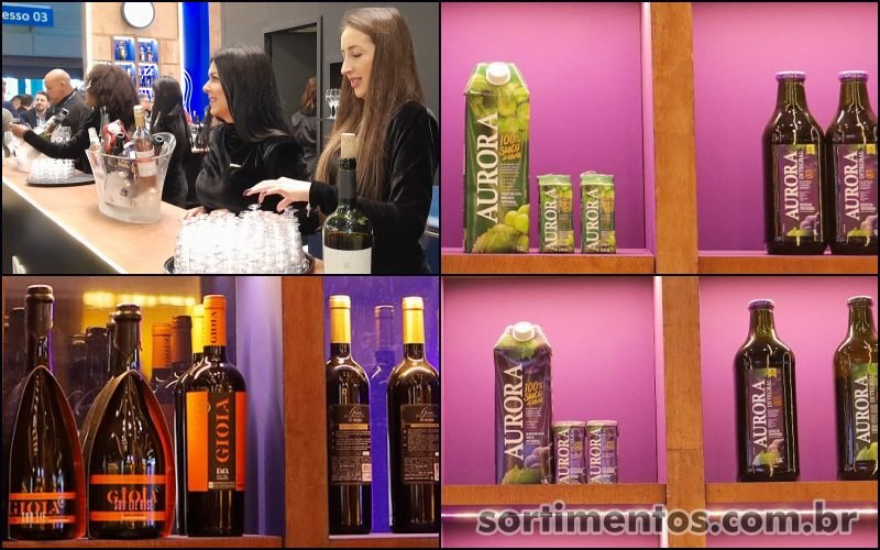 Vinicola Aurora na ExpoAgas 2025 - feira supermercadista - Sortimento.com.br