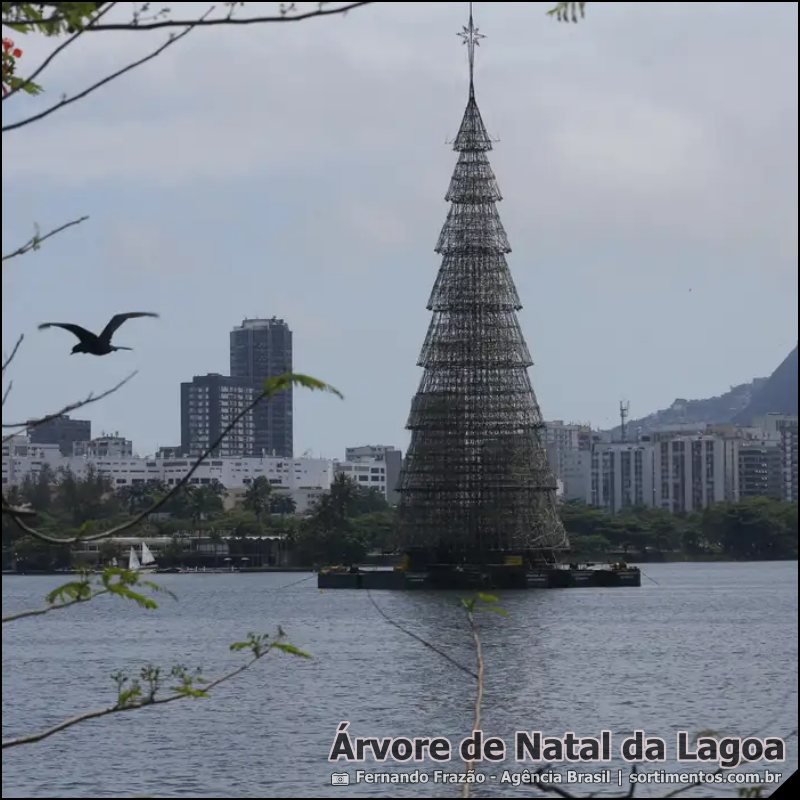 Árvore de Natal da Lagoa Rodrigo de Freitas - Natal no Rio de Janeiro