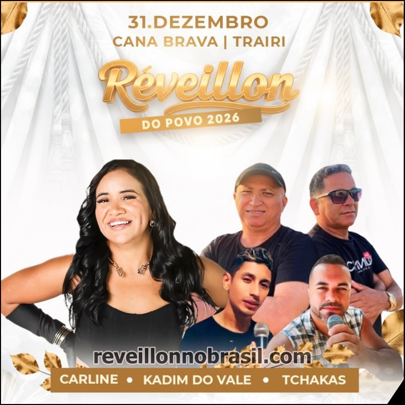 Cana Brava Réveillon 2026 de Trairi no litoral cearense - Programação Réveillon 2026 de Trairi no litoral do Ceará