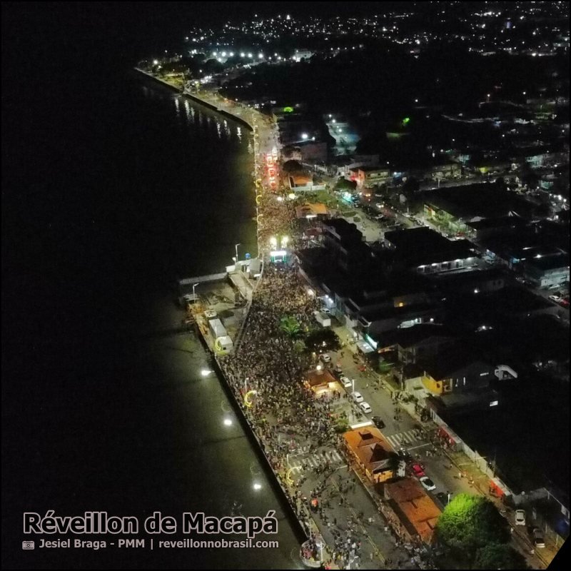 Réveillon 2026 de Macapá : programação da virada de ano na Orla do Santa Inês às margens do Rio Amazonas