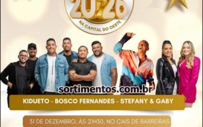 Barreiras Réveillon 2026 : programação Réveillon de Barreiras na Bahia - Sortimentos virada de ano