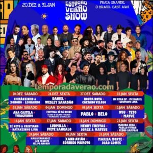 Programação Estação Verão Show 2026 - Sortimentos Estação Verão Show 2026 em Praia Grande