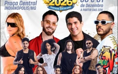 Indianópolis Réveillon 2026 - Programação Réveillon de Indianópolis em Minas Gerais - Sortimentos virada de ano