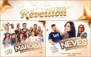 Réveillon 2026 de Presidente Kennedy : virada de ano nas orlas de Marobá e Neves