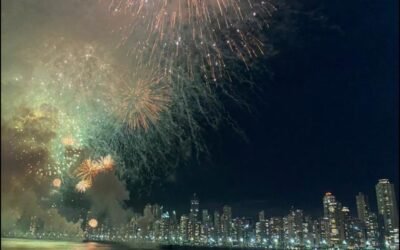 Show de fogos de artifício na Praia Central no Réveillon 2026 de Balneário Camboriú - Sortimentos Programação Réveillon 2026 de Balneário Camboriú