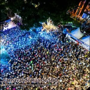Programação do Carnaval de Rua 2026 de Santa Bárbara d’Oeste - Sortimentos Carnaval em São Paulo