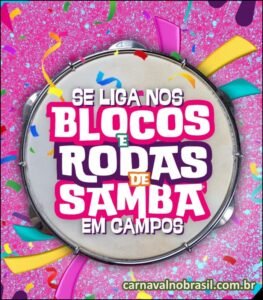 Pré-Carnaval 2026 de Campos dos Goytacazes : blocos de rua e rodas de samba em diferentes bairros da cidade