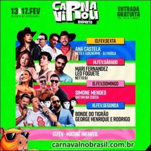 Carnavirou 2026 - Carnaval de Rio Preto em São Paulo