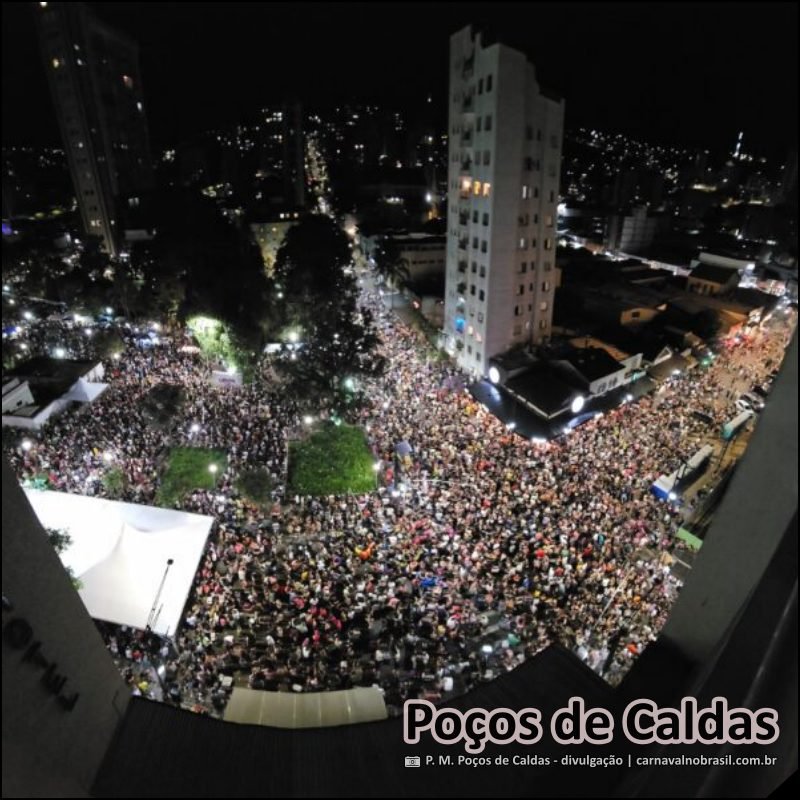 Programação do Carnaval de Rua 2026 de Poços de Caldas em Minas Gerais - sortimentos.com.br