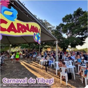 Carnaval Tibagi 2026 no Paraná : tardezinha na Orla, ao som de roda de samba e pagode