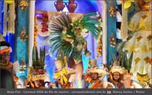 Desfile Beija-Flor de Nilópolis no Carnaval 2026 do Rio de Janeiro