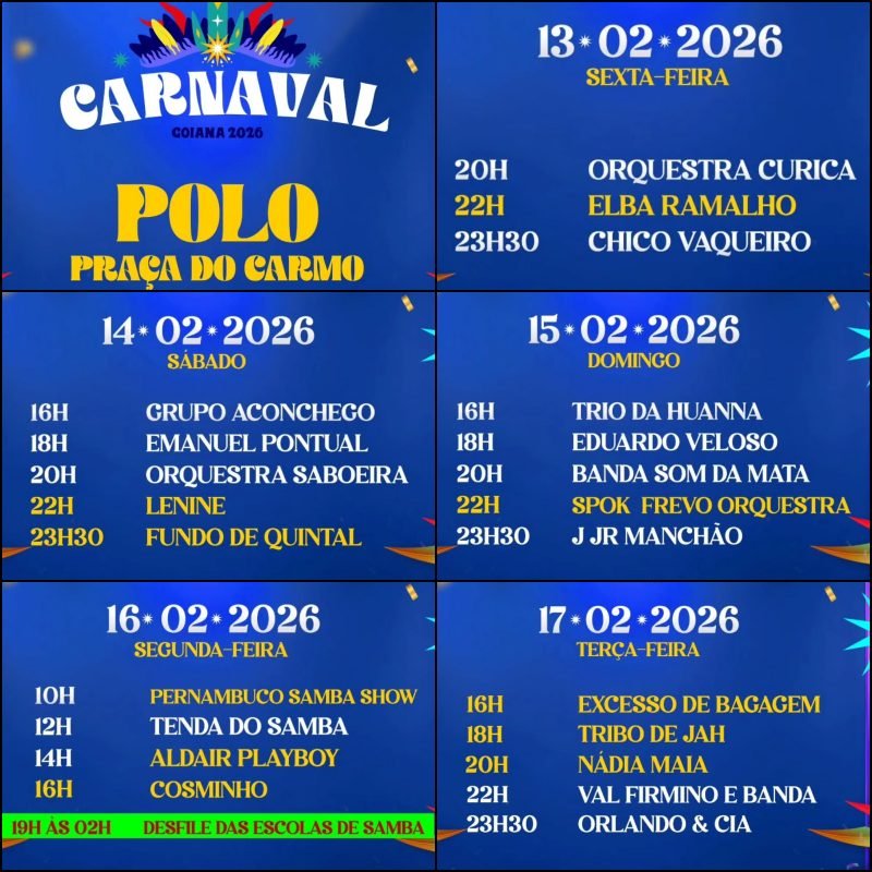 Carnaval de Goiana 2026 em Pernambuco
