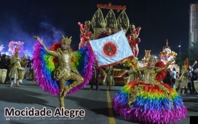 Desfile Mocidade Alegre no Carnaval 2026 de São Paulo