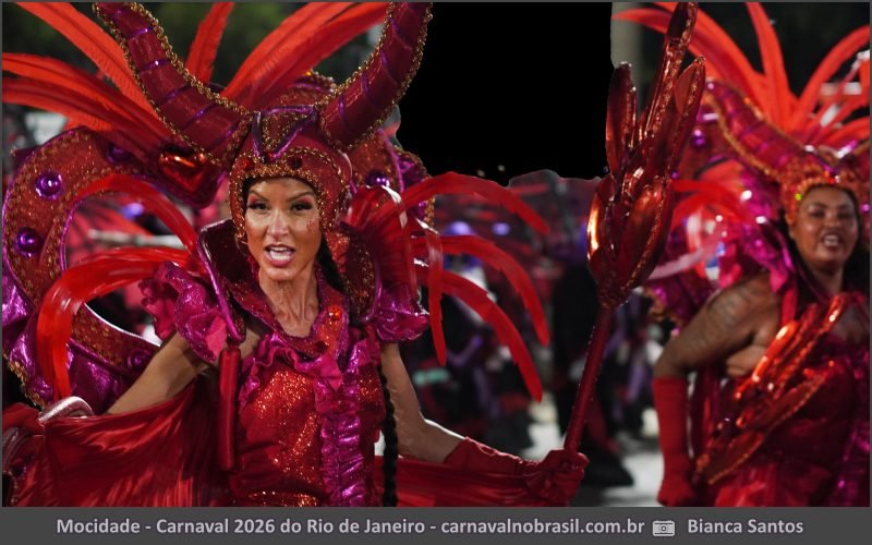 Fotos desfile Mocidade Independente de Padre Miguel no Carnaval 2026 do Rio de Janeiro