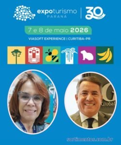 Expo Turismo Paraná - 30 Anos de Excelência, terá palestra com Márcia Leite e Gelson Popazoglo sobre promoção de destinos e seguro viagem - sortimentos.com.br