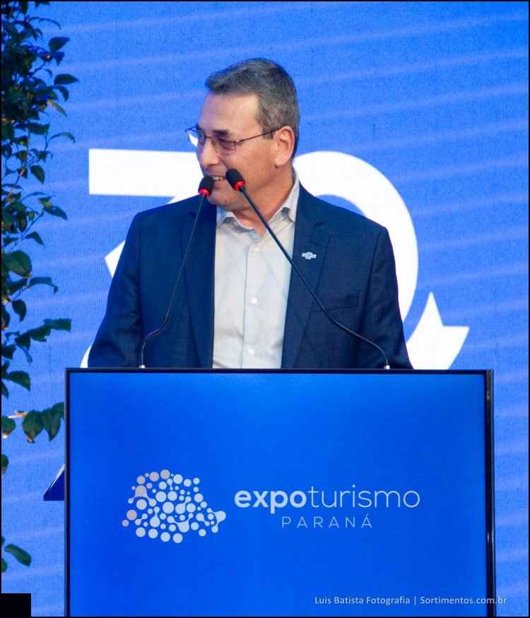 Diretor técnico do Sebrae-PR, César Rissete, na Expo Turismo Paraná - sortimentos.com.br