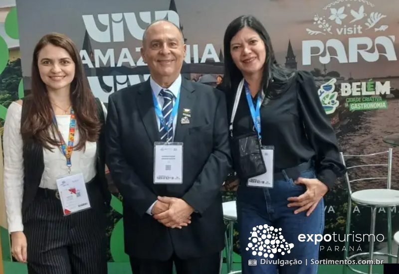 Presidente da ABAV-PR, Geraldo Zaidan Rocha, visitou o estande da SETUR-PA