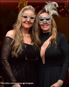 Celebração e sofisticação: Flavia Sffair e Graziela Braga receberam convidados no Baile de Máscaras da Mostra Elite Design