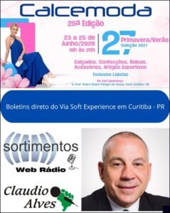 Boletins da Calcemoda 2026 - feira de calçados e de moda no site Sortimentos por Claudio Alves