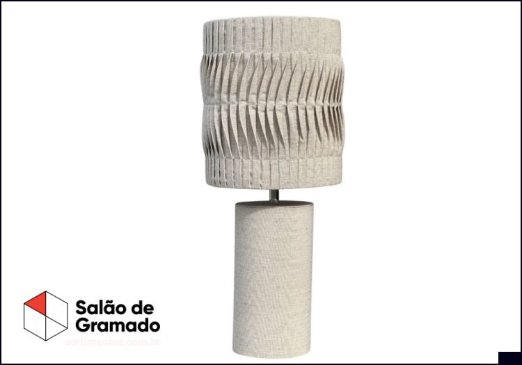 Salão de Gramado - Encanto Decor - Abajur Nervuras