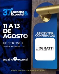 Lideratti Mobiliário Corporativo no Encatho & Exprotel 2026 - sortimentos.com.br